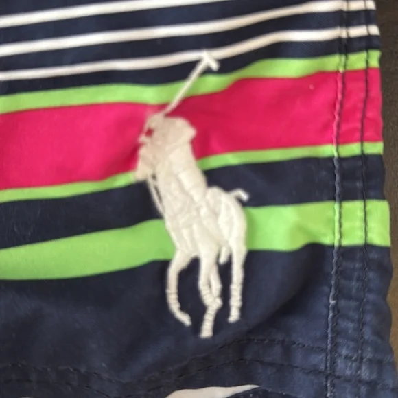 Ralph Lauren Multicolor Striped Swim Shorts - Picture 2 of 5